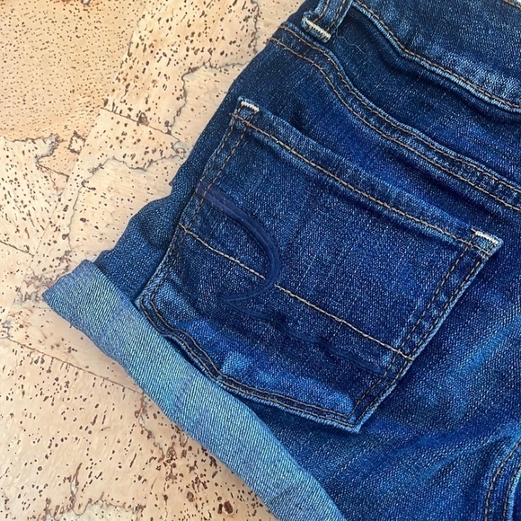 American Eagle Outfitters Blue Jean Super Stretch Shorts - Picture 6 of 8